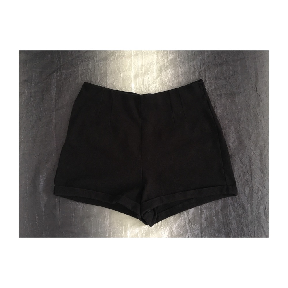 Black High Waisted Shorts